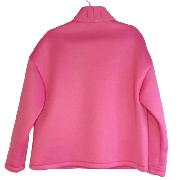 Margot Paris Hot Pink Sz M Button Down Front Jacket - Picture 2 of 12